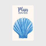 Blue Seashell 12 Month Planner