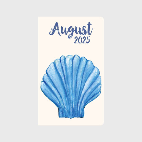 Blue Seashell Monthly Planner