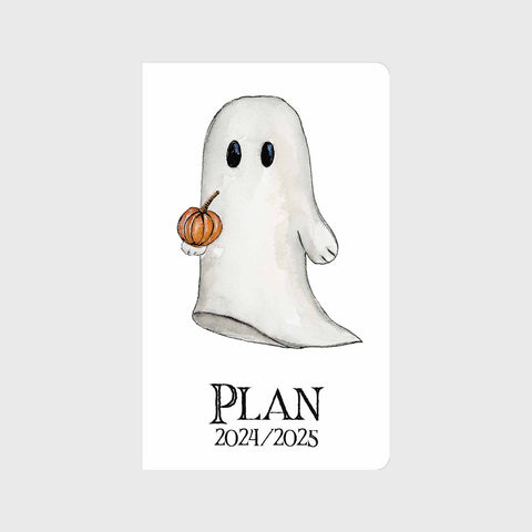 Ghost w/ Pumpkin 12 Month Planner