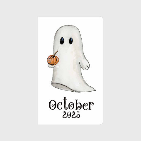 Ghost w/ Pumpkin Monthly Planner