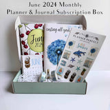 Planner Perfect Monthly Planner & Journal Subscription Box w/ Dot Grid Pages